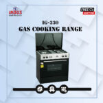 Indus 3 Burner Gas Cooking Range With Baking Oven IG-330 - Black