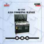Indus 5 Burner Gas Cooking Range With Baking Oven IG-350 - Black