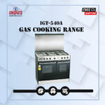 Indus 5 Burner Gas Cooking Range With Baking Oven IGT-540 - Black