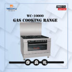 Welcome Brass Burner Gas Cooking Range Executive Series WC-10000 - Silver And Black
