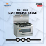 Welcome Gas Cooking Range With 5 Brass Burners Executive Series WC-11000 - Gray and Black