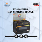 Welcome Gas Cooking Range With Baking Oven WC-400 Ultra Series - Black And Golden