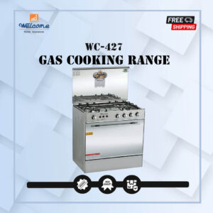 Welcome 4 Burner 27 Inches Gas Cooking Range WC-427 - Silver