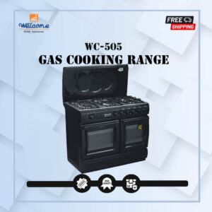 Welcome 5 Burner Gas Cooking Range WC-505 - Black