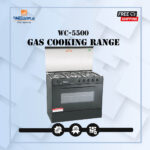 Welcome 5 Burner Gas Cooking Range With Baking Oven WC-5500 - Black