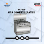 Welcome 34 Inch 5 Burner Gas Cooking Range WC-999 with Built-in Baking Oven – Silver